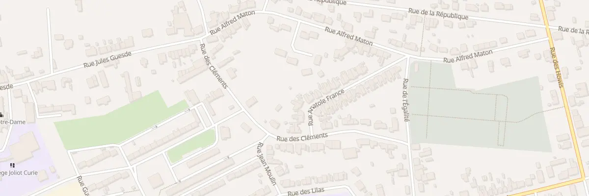 Plan du 7 Rue Anatole France à Fourmies