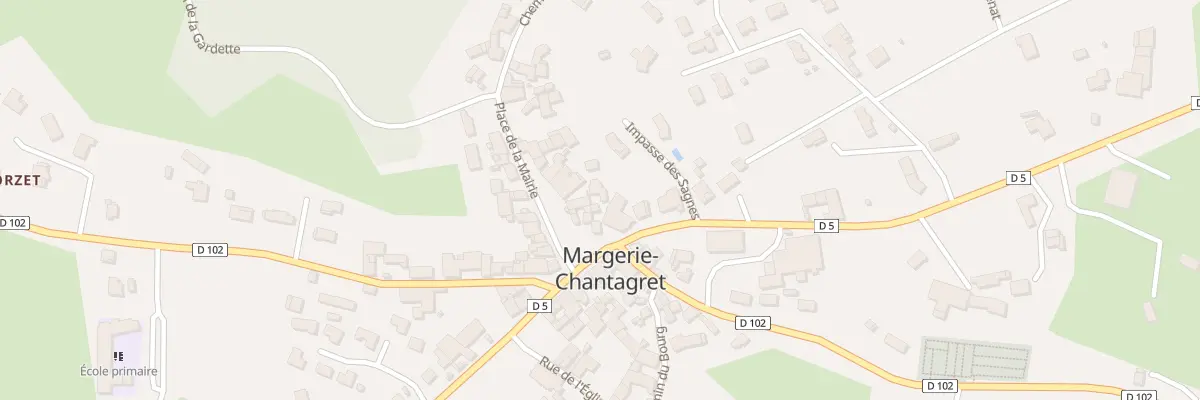 Plan du 8 Pl de la Mairie à Margerie-Chantagret