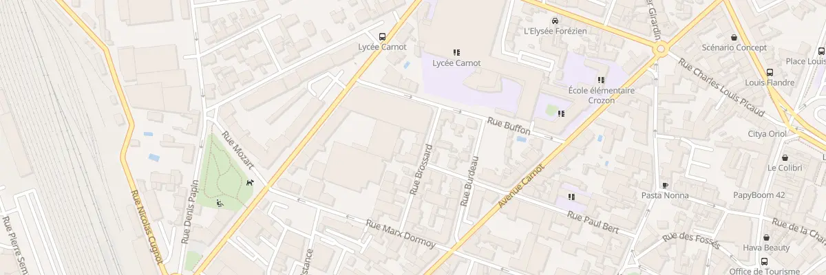 Plan du 15 Rue Brossard à Roanne