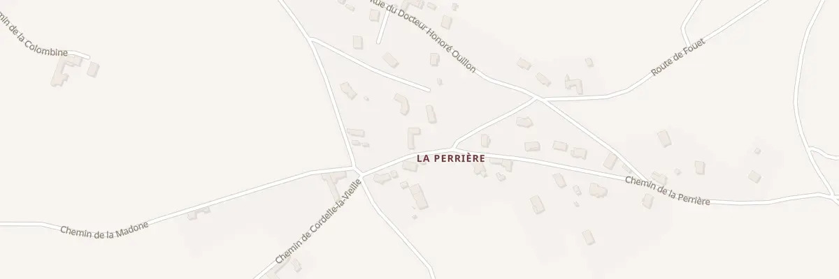 Plan du 383 Che de la Perrière à Cordelle