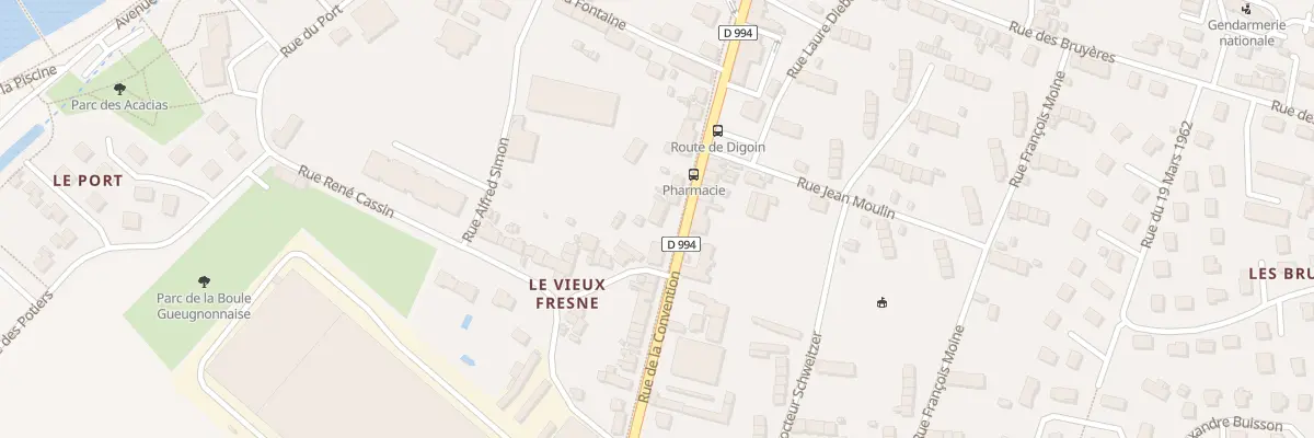 Plan du 48A Rue de la Convention à Gueugnon