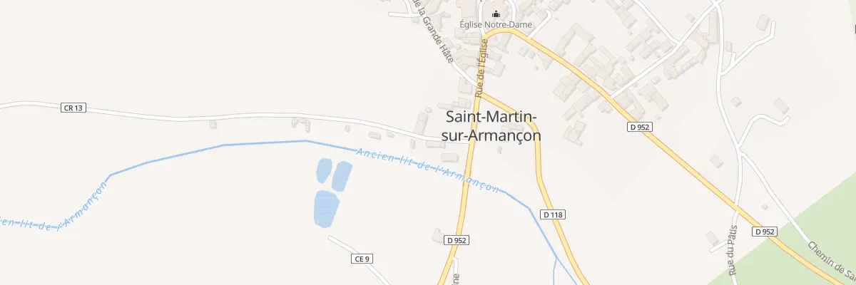 Plan du 1 Rue de Derrière la Ville à Saint-Martin-sur-Armançon