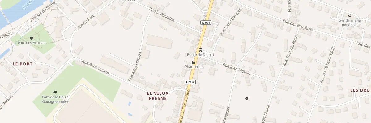 Plan du 46 Rue de la Convention à Gueugnon