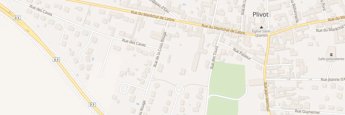 Plan du 9B Rue de la Croix Rouge à Plivot