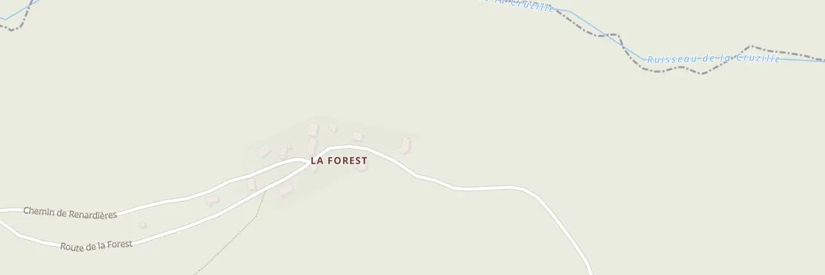 Plan du 92 Rte de la Forest à Chenereilles