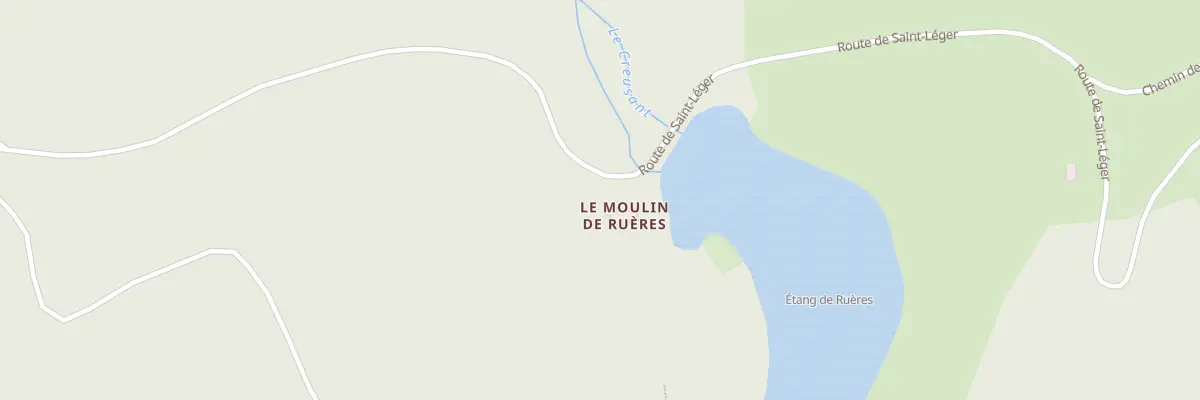 Plan du 35 Rte de Saint Leger (Rueres) à Saint-Léger-Vauban