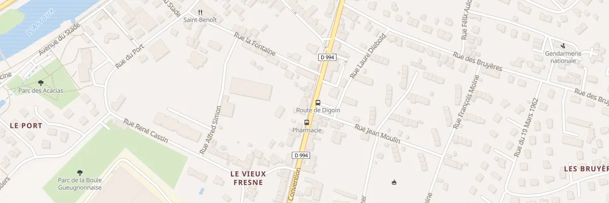 Plan du 42 Rue de la Convention à Gueugnon