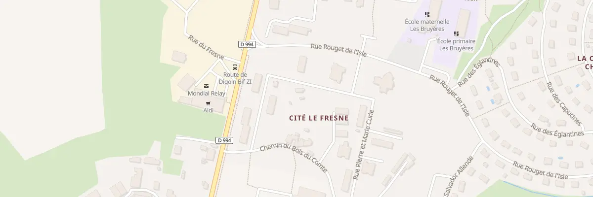 Plan du 2 Rue du Bois du Comte à Gueugnon