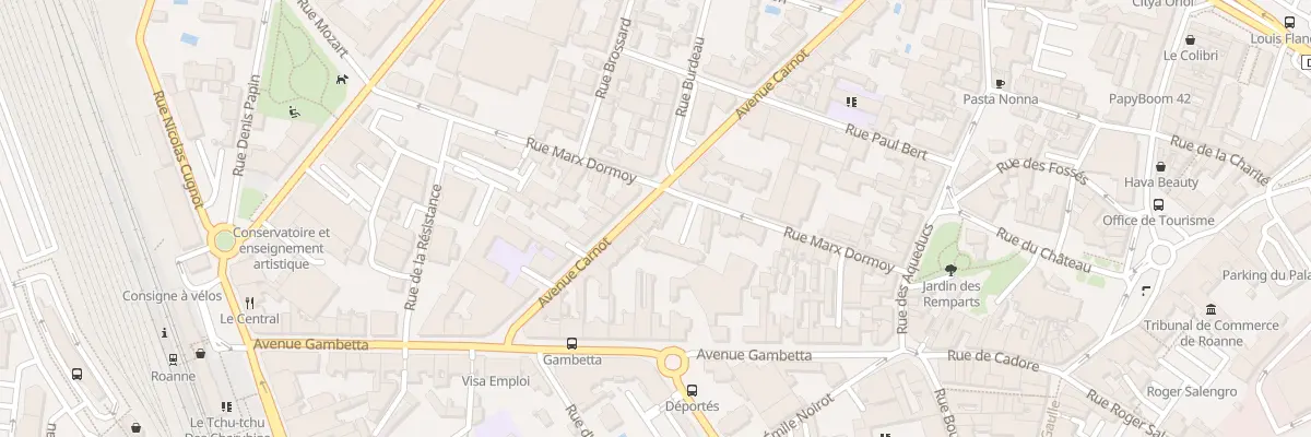 Plan du 18 Av Carnot à Roanne