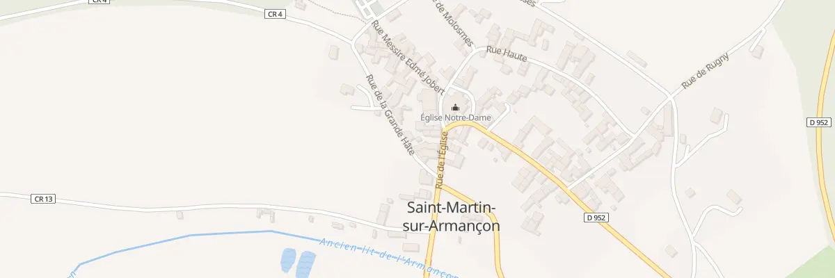 Plan du 9001 Rue des Fossés à Saint-Martin-sur-Armançon