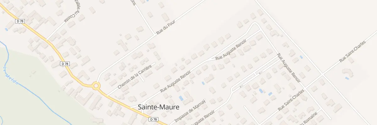 Plan du 11 Rue Auguste Renoir à Sainte-Maure