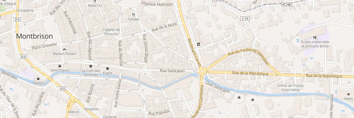 Plan du 9B Rue des Pénitents à Montbrison