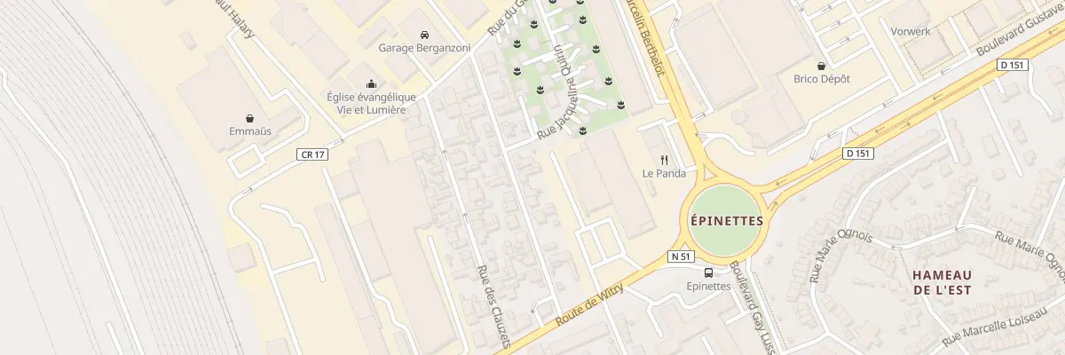 Plan du 12 Rue du Fossé Briotin à Reims