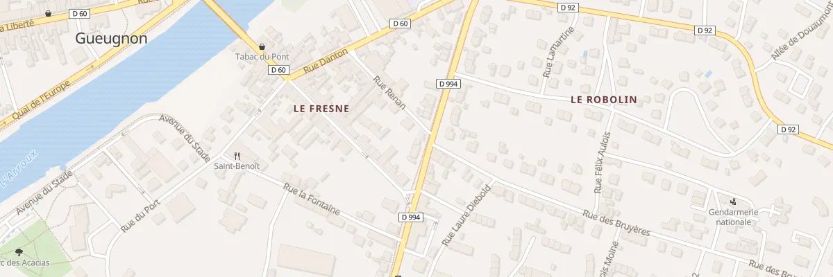 Plan du 24 Rue de la Convention à Gueugnon
