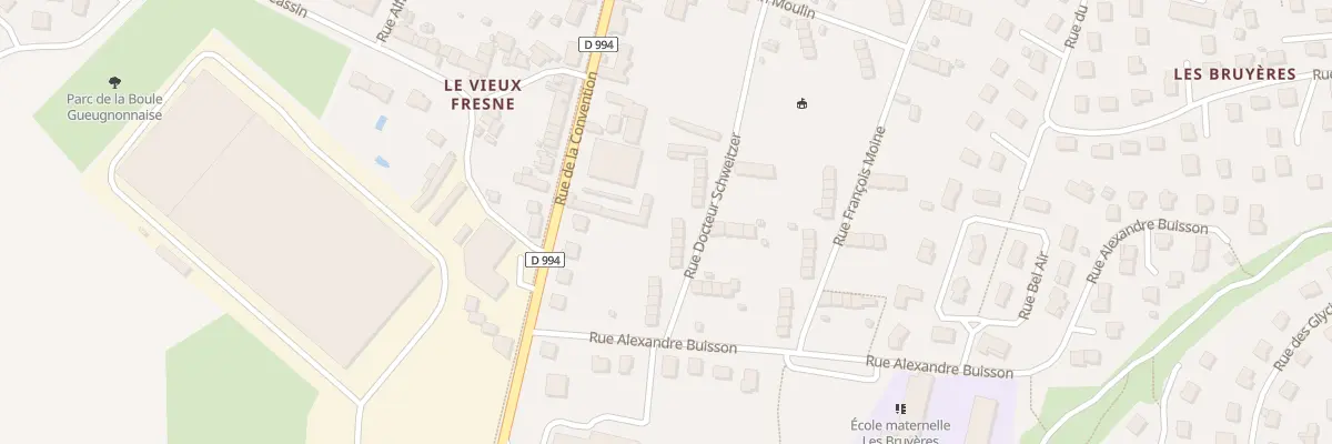 Plan du 119 Rue Docteur Schweitzer à Gueugnon