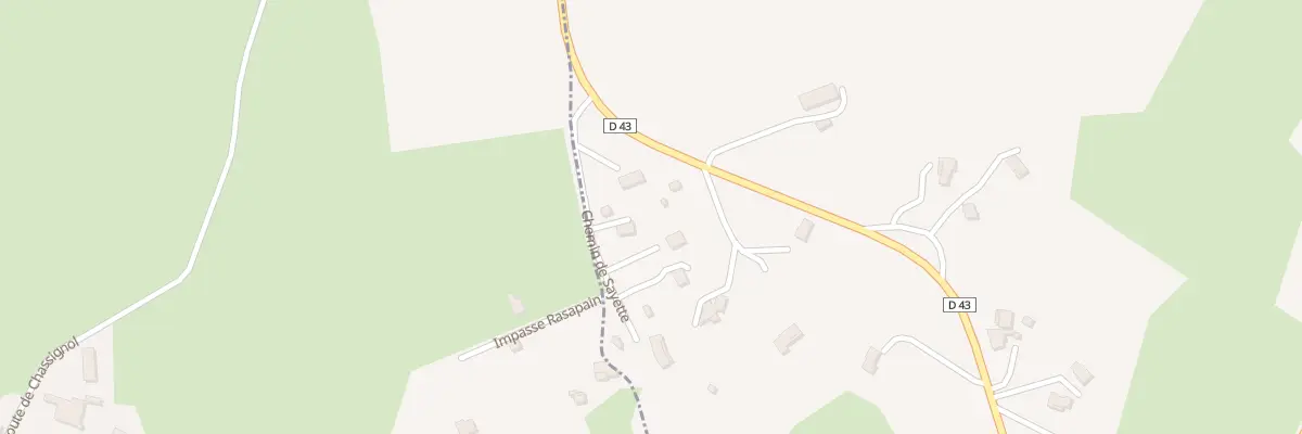 Plan du 111 Che de Sayette à Parigny