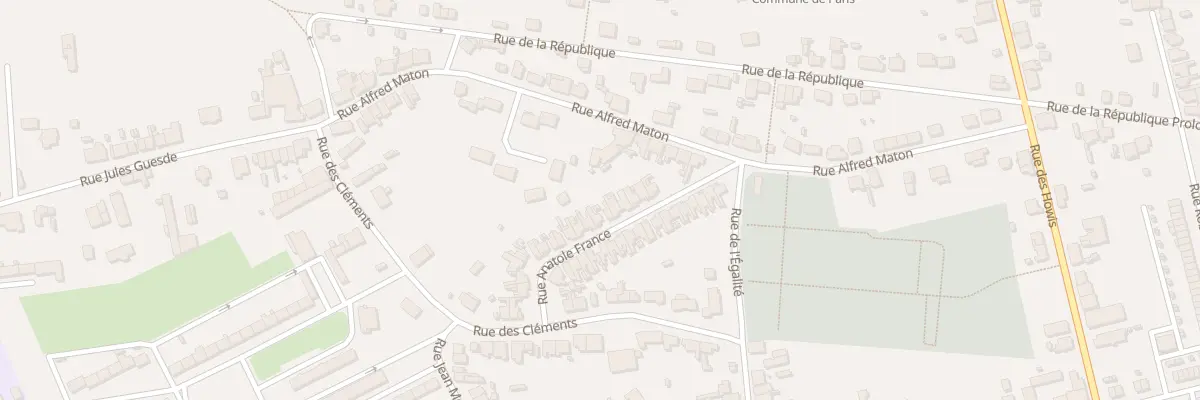 Plan du 25 Rue Anatole France à Fourmies