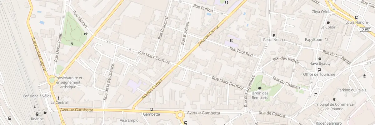 Plan du 22 Av Carnot à Roanne