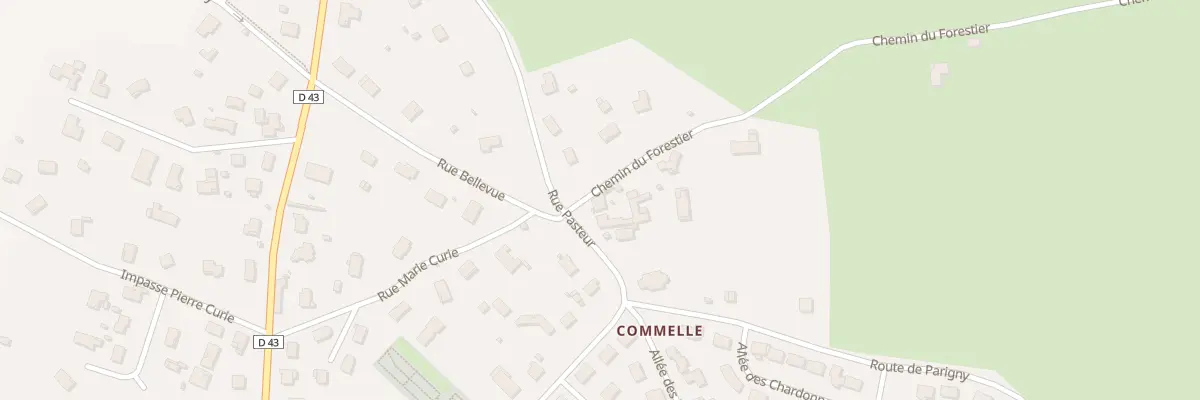 Plan du 363 Rue Pasteur à Commelle-Vernay