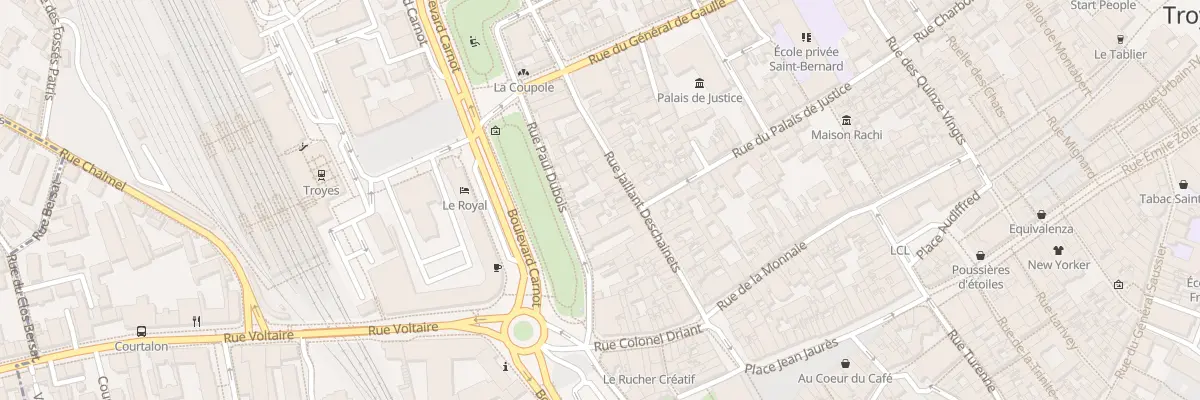 Plan du 32 Rue Jaillant Deschainets à Troyes