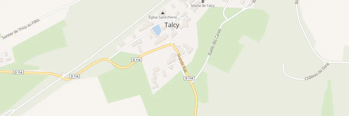 Plan du 1 Gr Grande Rue à Talcy