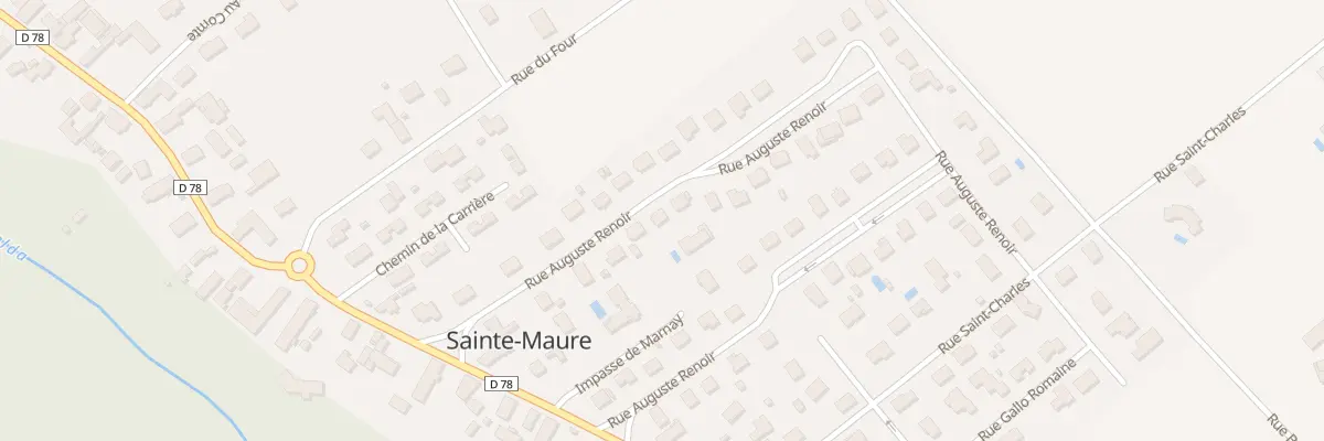 Plan du 10 Rue Auguste Renoir à Sainte-Maure
