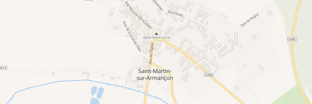 Plan du 9003 Rue de l’Eglise à Saint-Martin-sur-Armançon