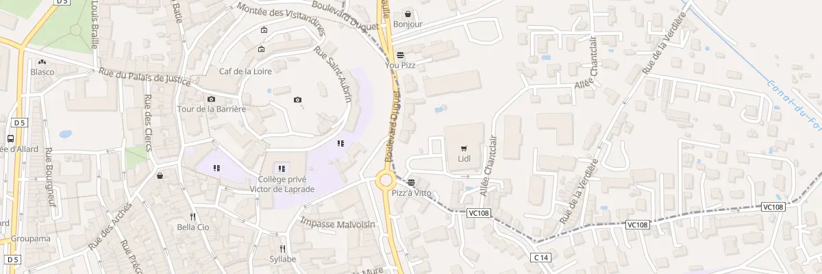 Plan du 2 Bd Duguet à Savigneux