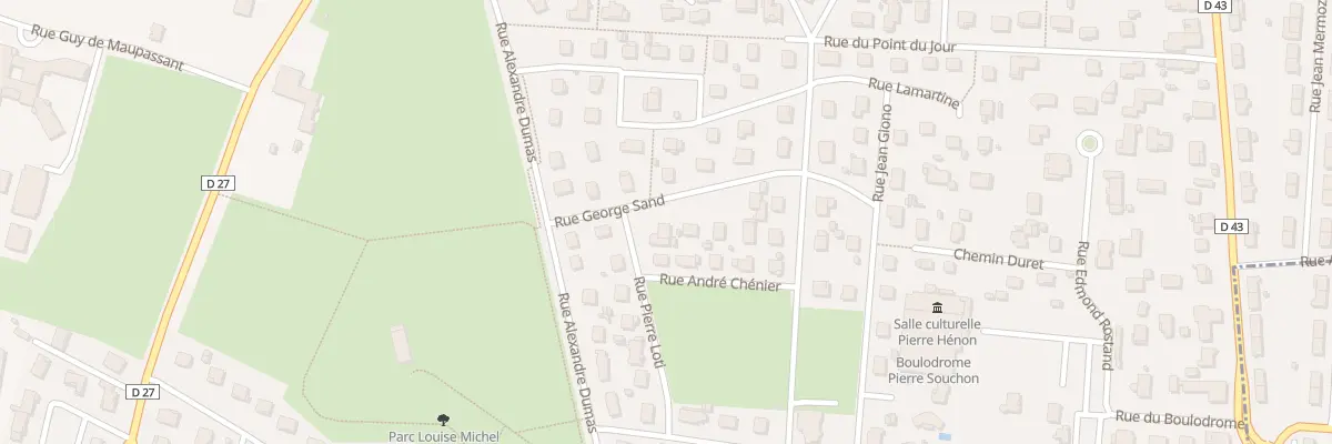 Plan du 6 Rue George Sand à Mably