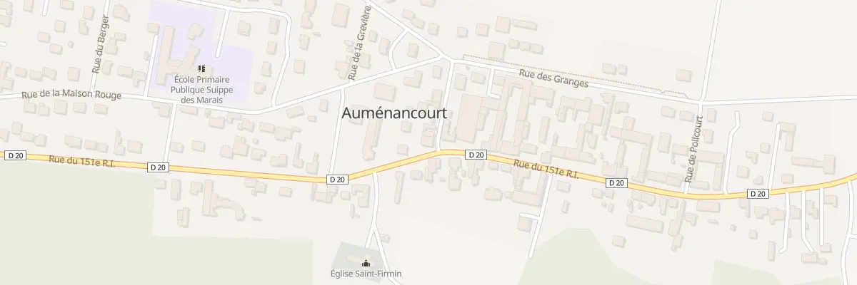 Plan du 40 Rue du 151eme Ri à Auménancourt