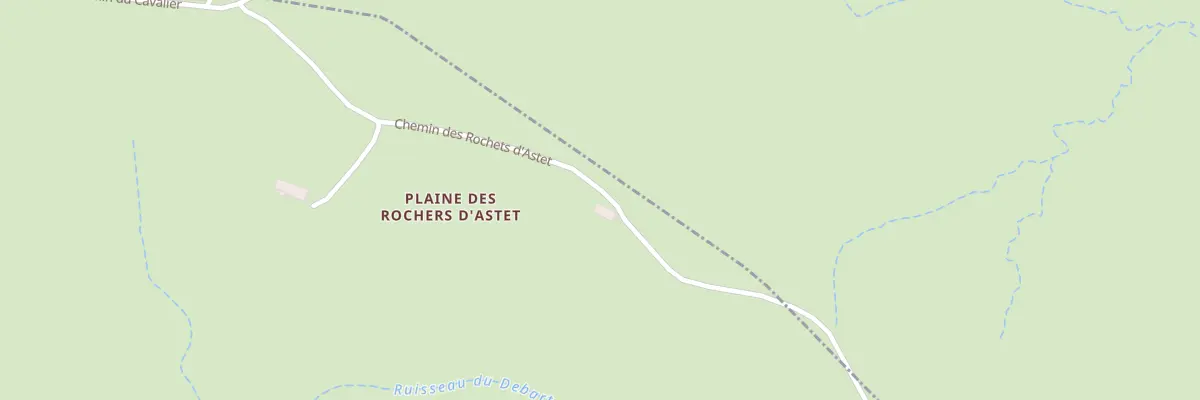 Plan du 165 Che des Rochers d’Astet à Astet