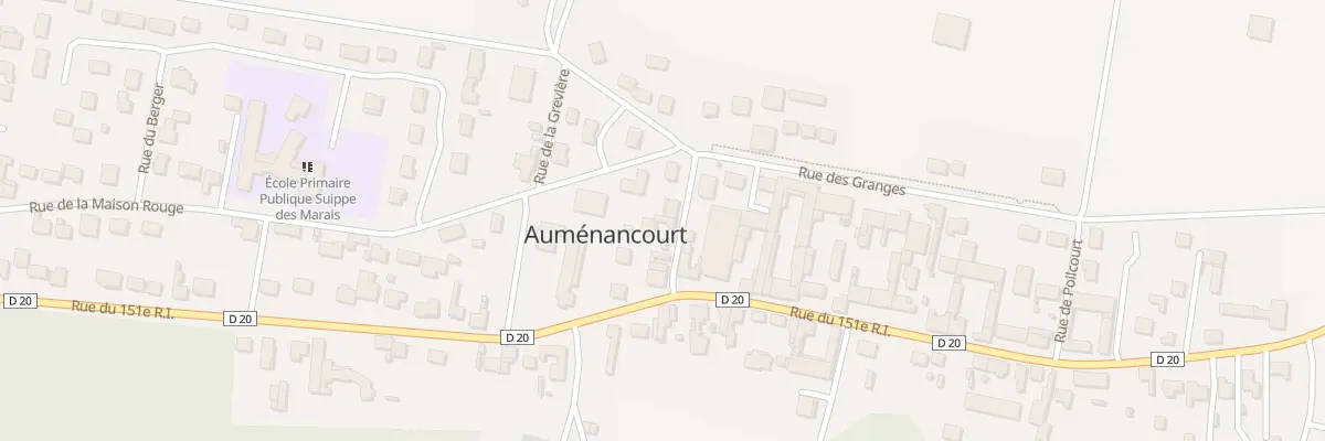 Plan du 3 Rue Neuve à Auménancourt
