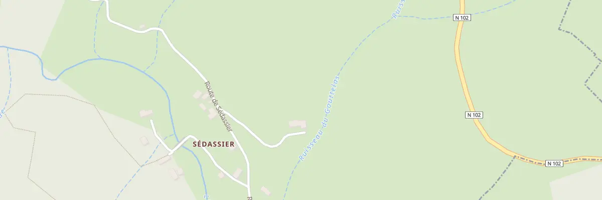 Plan du 845 Rte de Sédassier à Astet