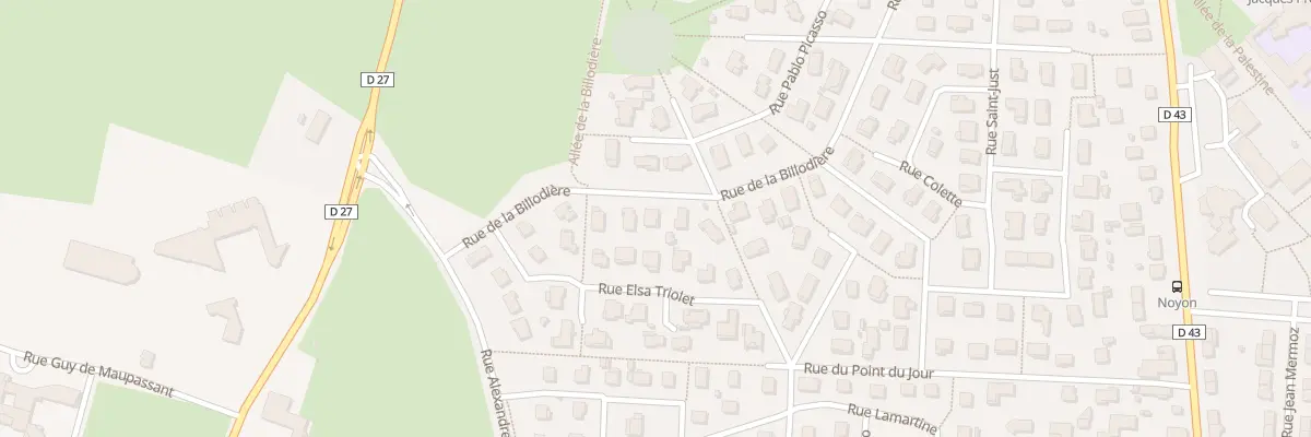 Plan du 8 Rue de la Billodière à Mably