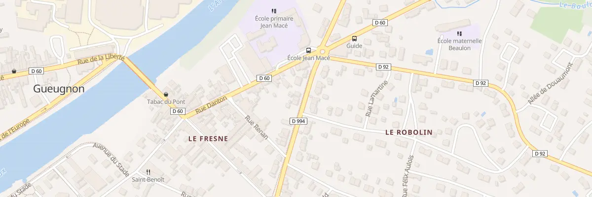 Plan du 8 Rue de la Convention à Gueugnon