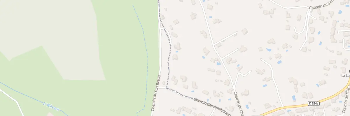 Plan du 1931 Che du Bas Brésis à Alès