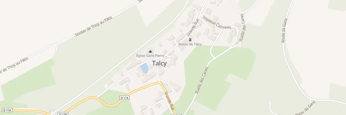 Plan du 14 Gr Grande Rue à Talcy