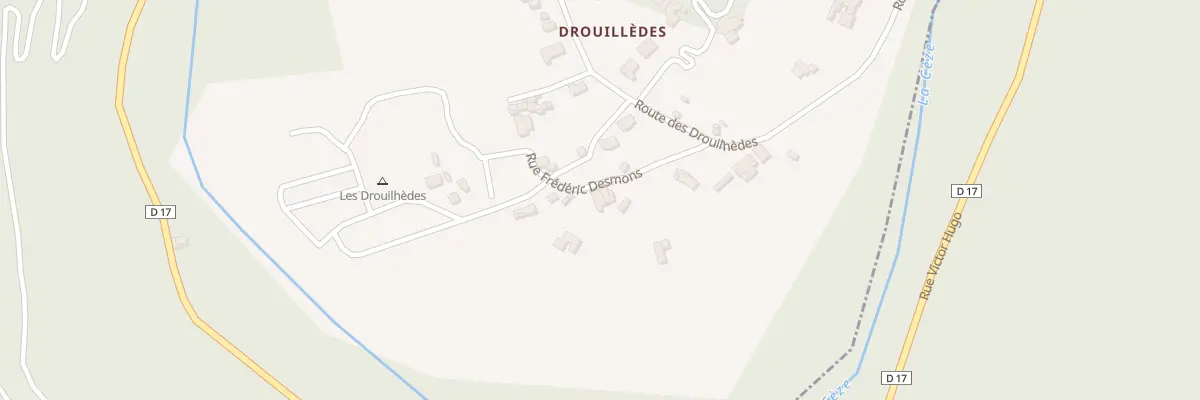Plan du 5128 Drouilledes à Peyremale