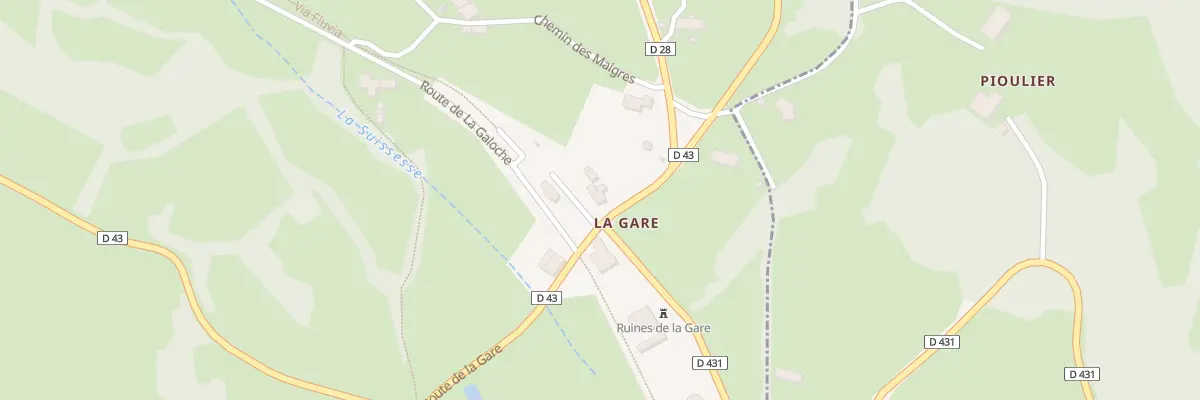 Plan du 4040 Rte de la Gare à Saint-Julien-du-Pinet
