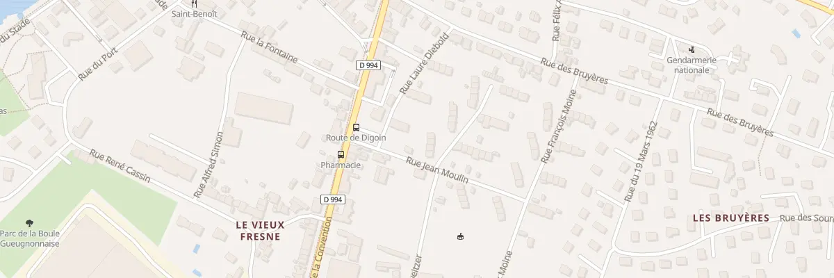 Plan du 13 Rue Docteur Schweitzer à Gueugnon