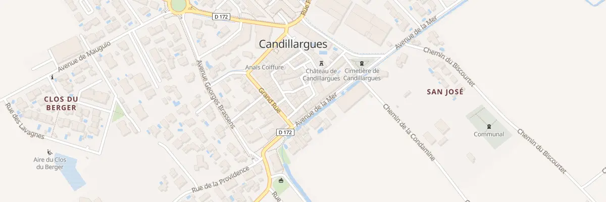 Plan du 1 Pl de l’Eglise à Candillargues