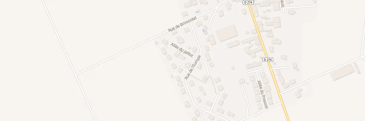 Plan du 2 All du Jaillot à Bourgogne-Fresne