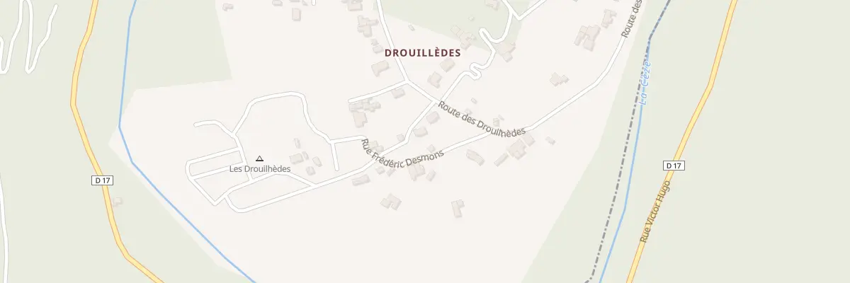 Plan du 5183 Drouilledes à Peyremale