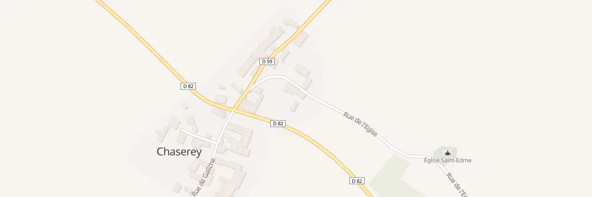 Plan du 2 Rue de l’Eglise à Chaserey