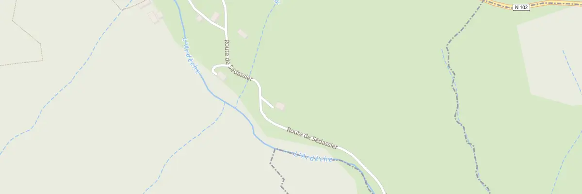 Plan du 1135 Rte de Sédassier à Astet