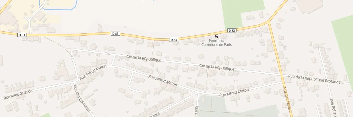 Plan du 45 Rue de la République à Fourmies