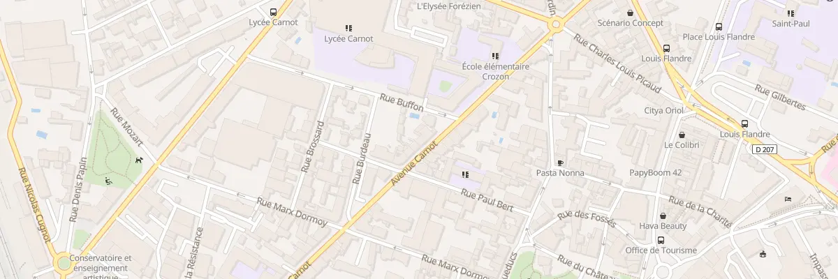 Plan du 27 Av Carnot à Roanne
