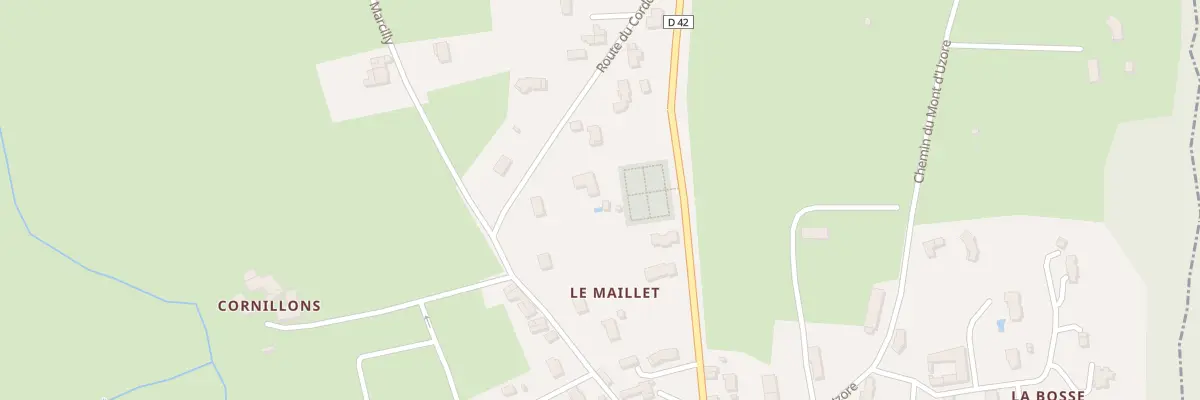 Plan du 4 Rte du Cordon Rouge à Chalain-d’Uzore