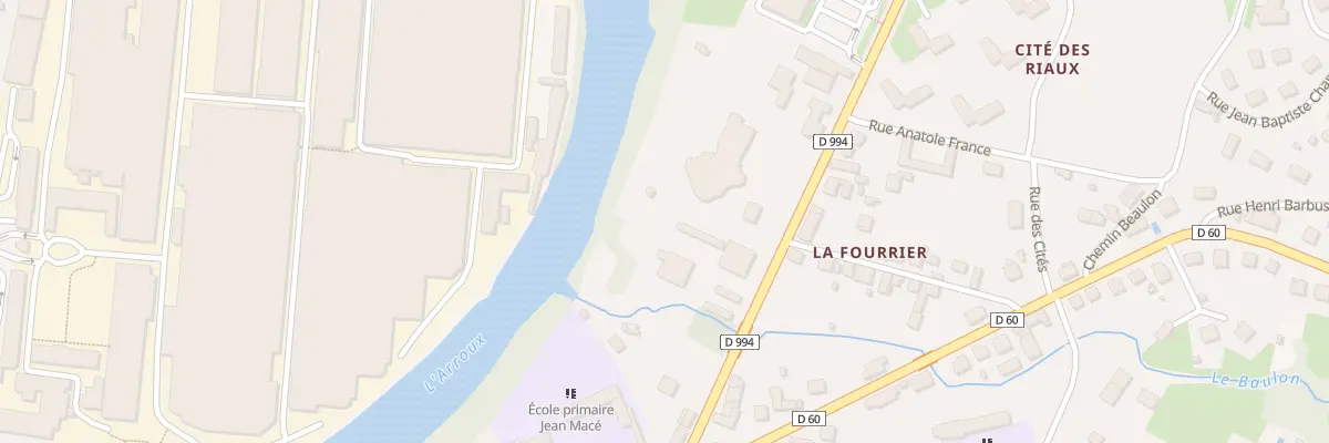 Plan du 3B Rte de Toulon à Gueugnon