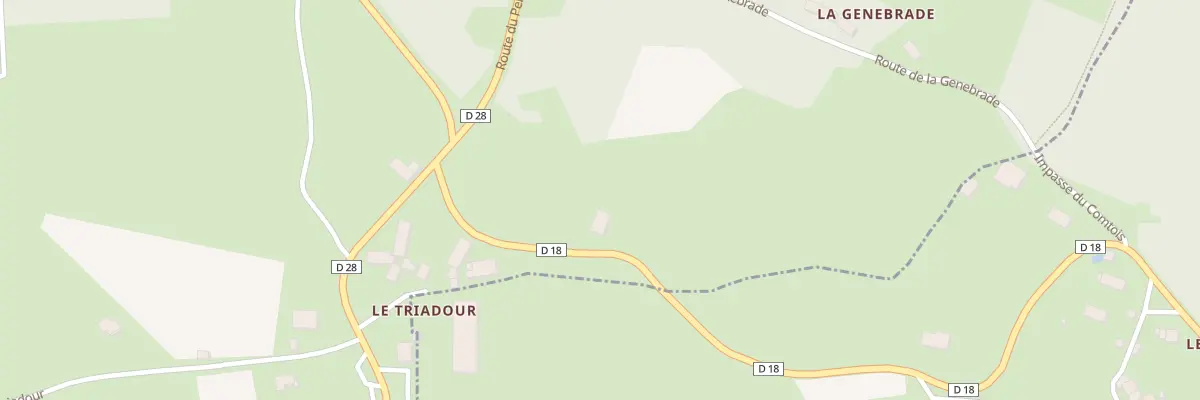 Plan du 2065 Rte de Queyrières à Saint-Hostien
